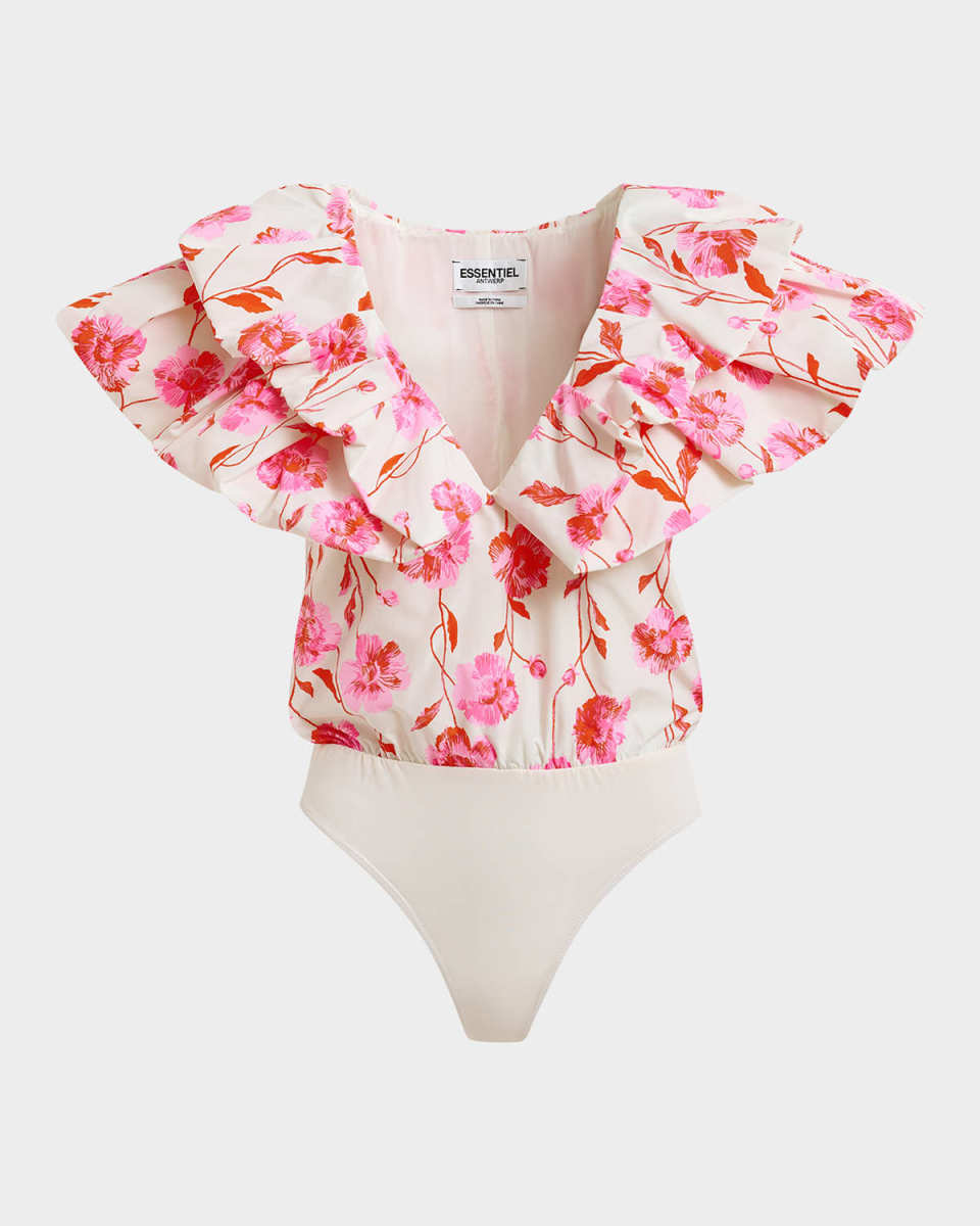 Hillary Voluminous Ruffle Bodysuit